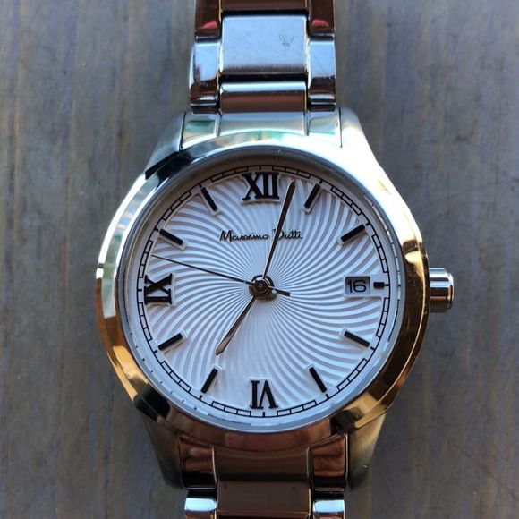 MOSSIMO Dutti RARE Retired Silver Stainless Steel Watch! EUC - Picture 2 of 14